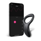 Black Diamo Bluetooth Remote Vibrating C-Ring