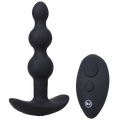 Doc Johnson® A - Play Beaded Rechargeable Vibrating Silicone Anal Plug with Remote - Rolik®
