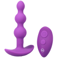 Doc Johnson® A - Play Beaded Rechargeable Vibrating Silicone Anal Plug with Remote - Rolik®