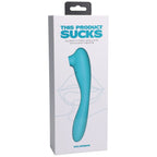 Doc Johnson® This Product Sucks Bendable Wand Vibrator Teal