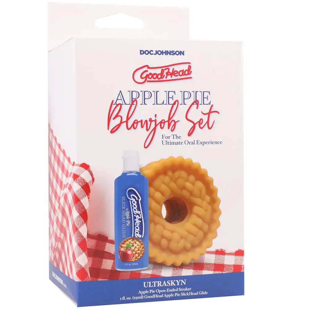 Doc Johnson® Goodhead Apple Pie Blowjob Set Tan