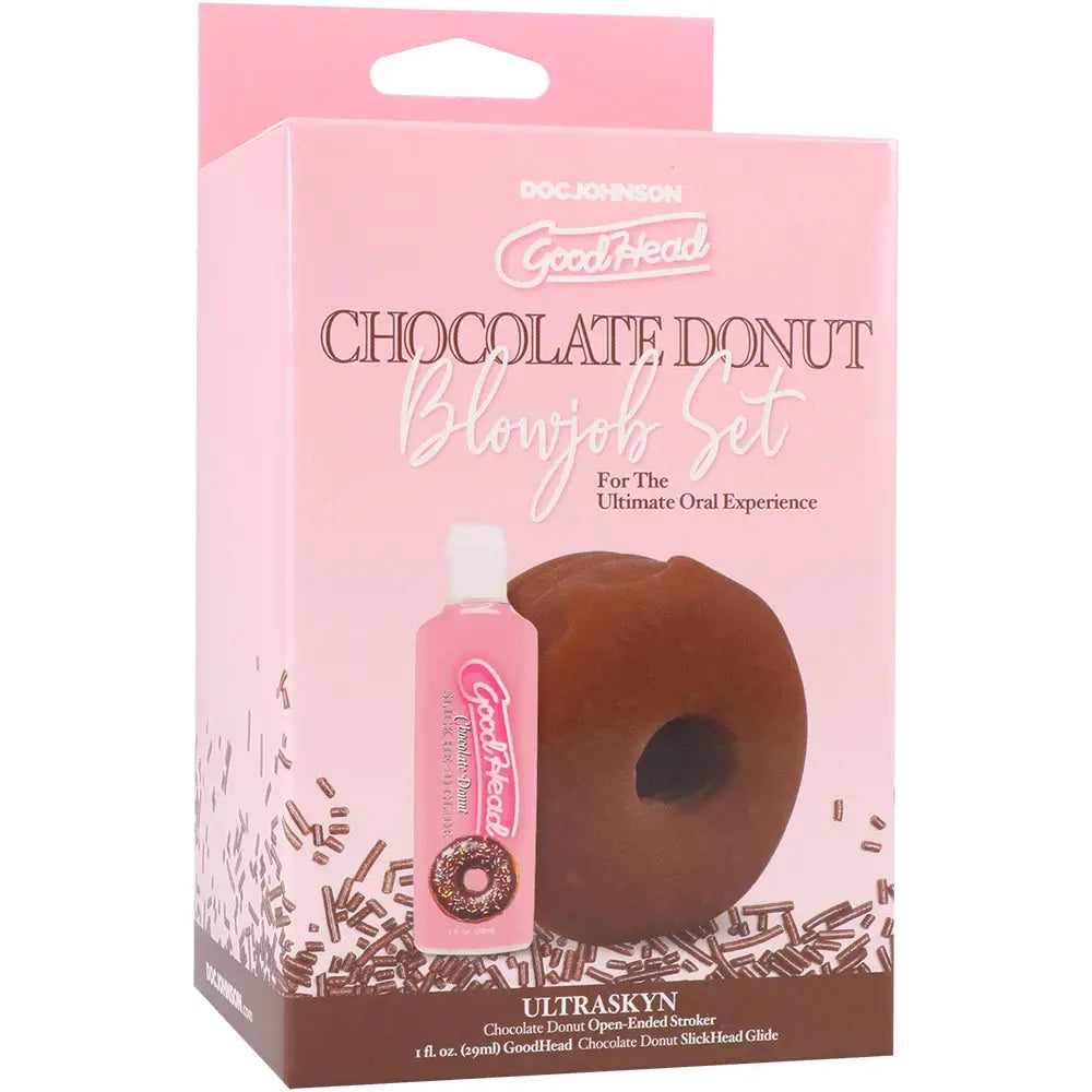 Doc Johnson® Goodhead Chocolate Donut Blowjob Set Brown