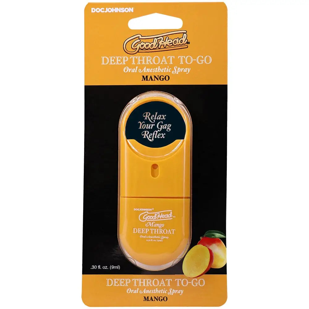 Doc Johnson® GoodHead™ Deep Throat To-Go Spray Mango - Rolik®