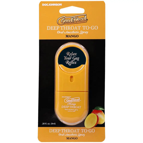 Doc Johnson® GoodHead™ Deep Throat To-Go Spray Mango - Rolik®