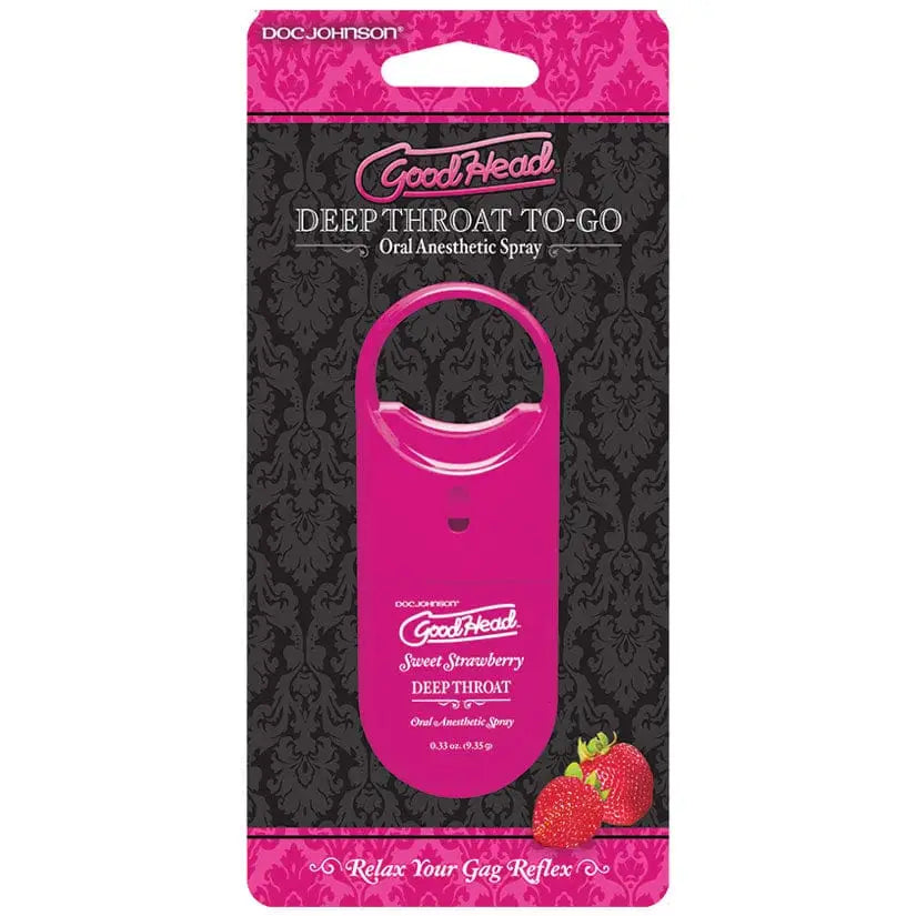 Doc Johnson® GoodHead™ Deep Throat To-Go Spray Strawberry - Rolik®