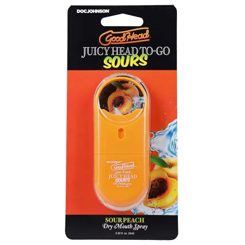Doc Johnson® Goodhead™ Juicy Head To-Go Sours Dry Mouth Spray Sour Peach - Rolik®