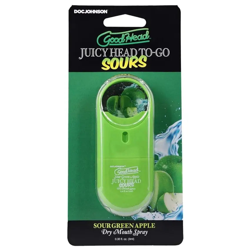 Doc Johnson® Goodhead™ Juicy Head To-Go Sours Dry Mouth Spray Sour Green Apple - Rolik®