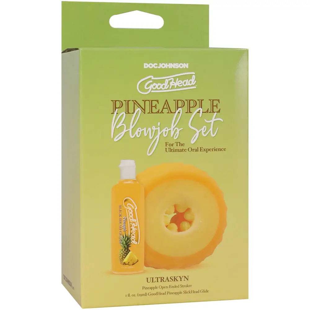 Doc Johnson® Goodhead Pineapple Blowjob Set Yellow
