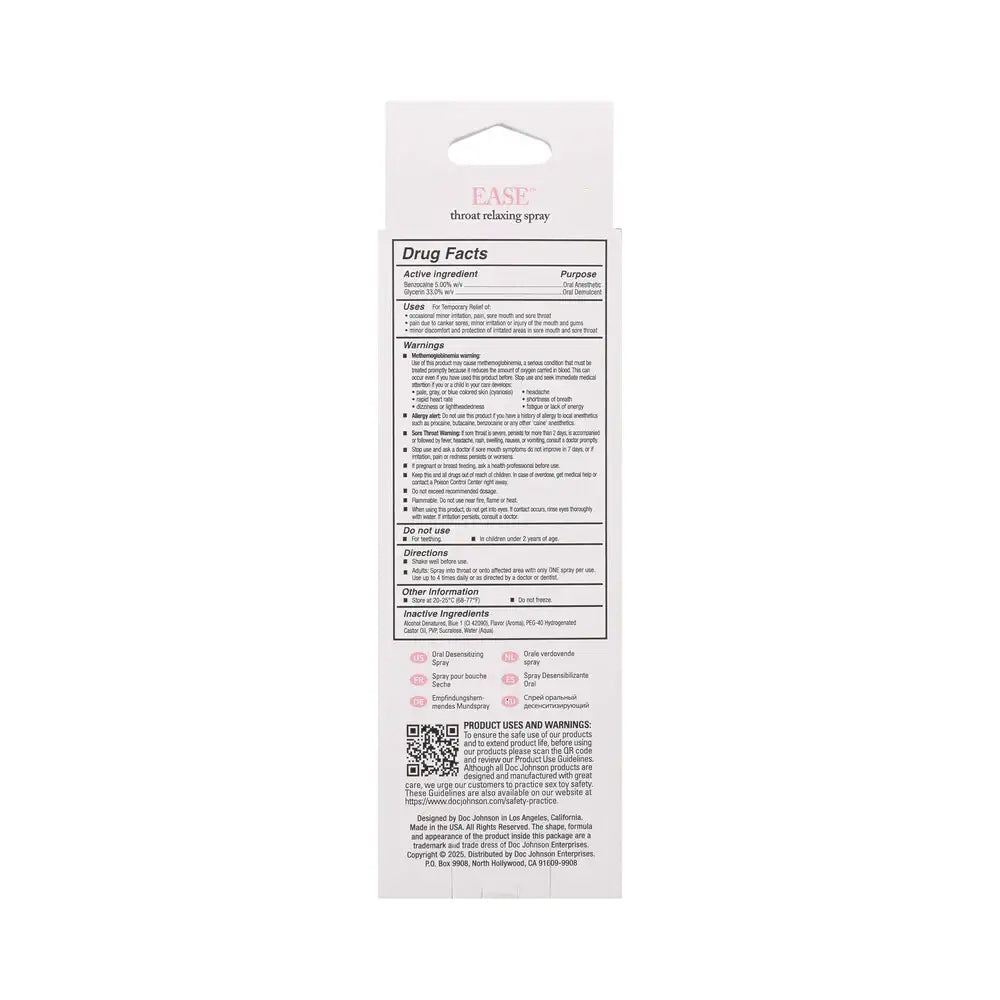 Doc Johnson® Intimate Enhancements Ease Throat Relaxing Spray
