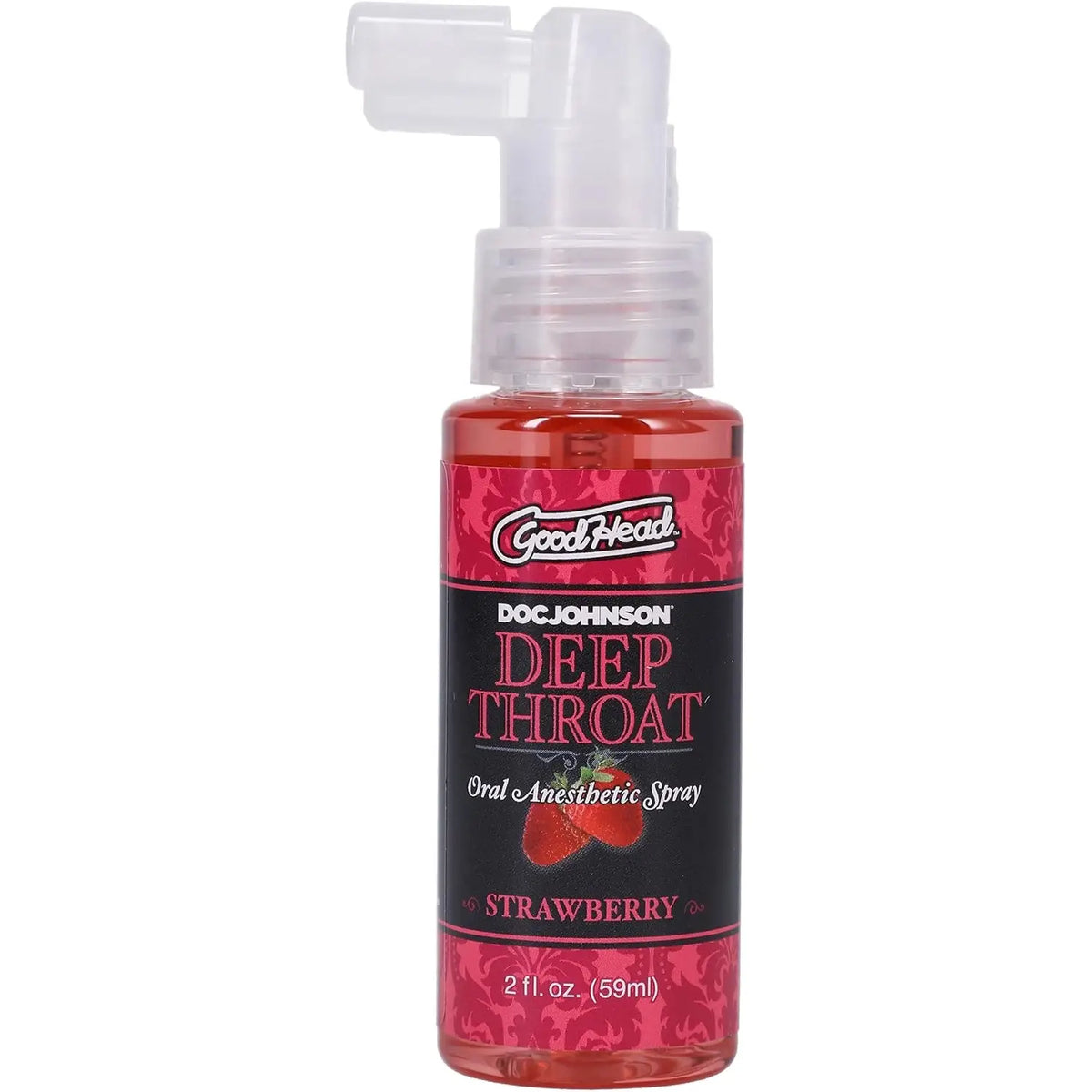 Doc Johnson® Johnson GoodHead Deep Throat Spray - Oral Comfort Enhancement Strawberry
