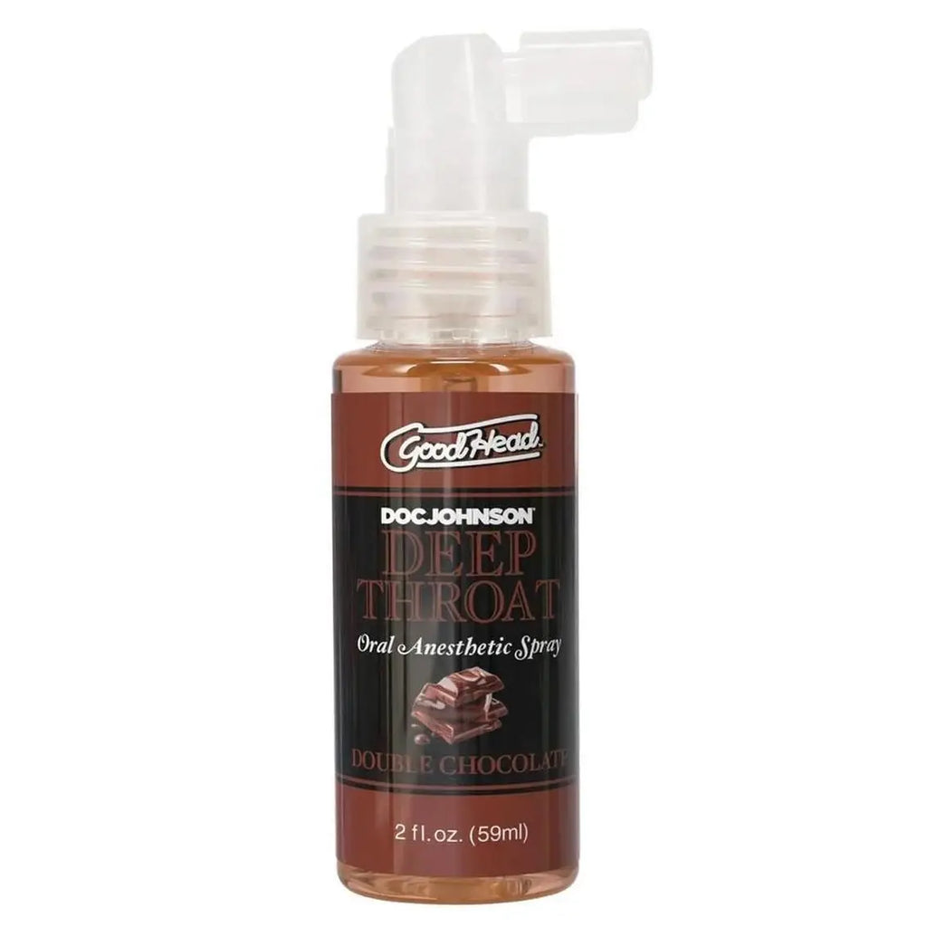 Doc Johnson® Johnson GoodHead Deep Throat Spray - Oral Comfort Enhancement Double Chocolate