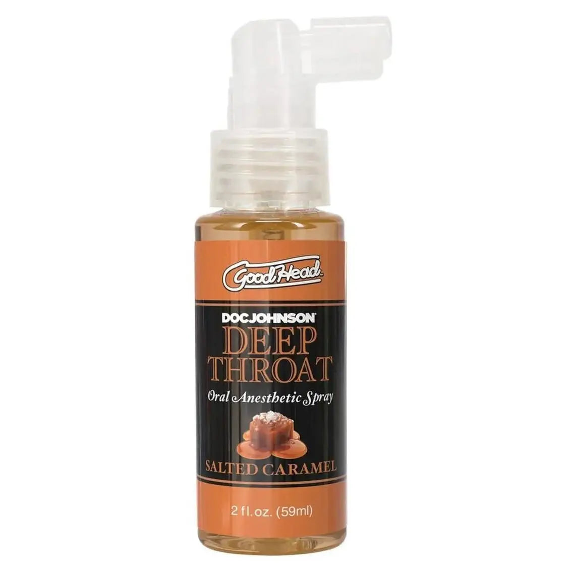 Doc Johnson® Johnson GoodHead Deep Throat Spray - Oral Comfort Enhancement Salted Caramel