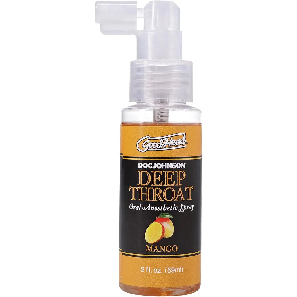 Doc Johnson® Johnson GoodHead Deep Throat Spray - Oral Comfort Enhancement Mango
