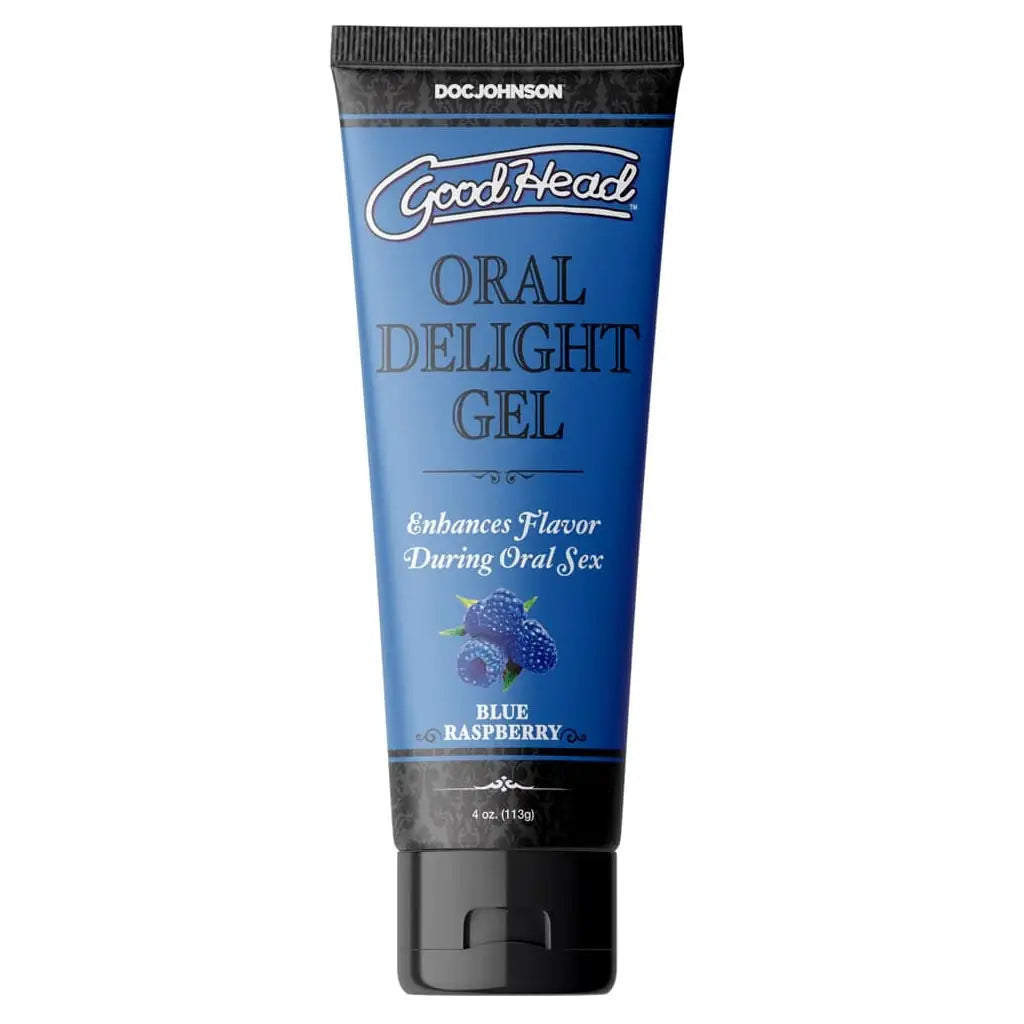 Doc Johnson® Johnson GoodHead Oral Delight Gel - Flavored Enhancement Blue Raspberry