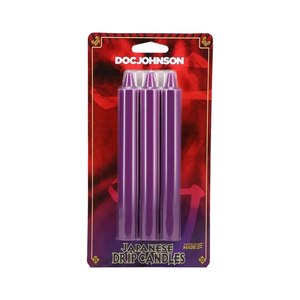Doc Johnson® Johnson Japanese Drip Candles 3-Pack - Temperature Play Massage