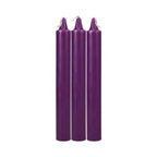 Doc Johnson® Johnson Japanese Drip Candles 3-Pack - Temperature Play Massage Purple