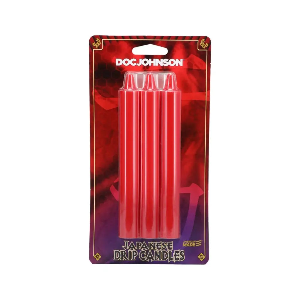 Doc Johnson® Johnson Japanese Drip Candles 3-Pack - Temperature Play Massage