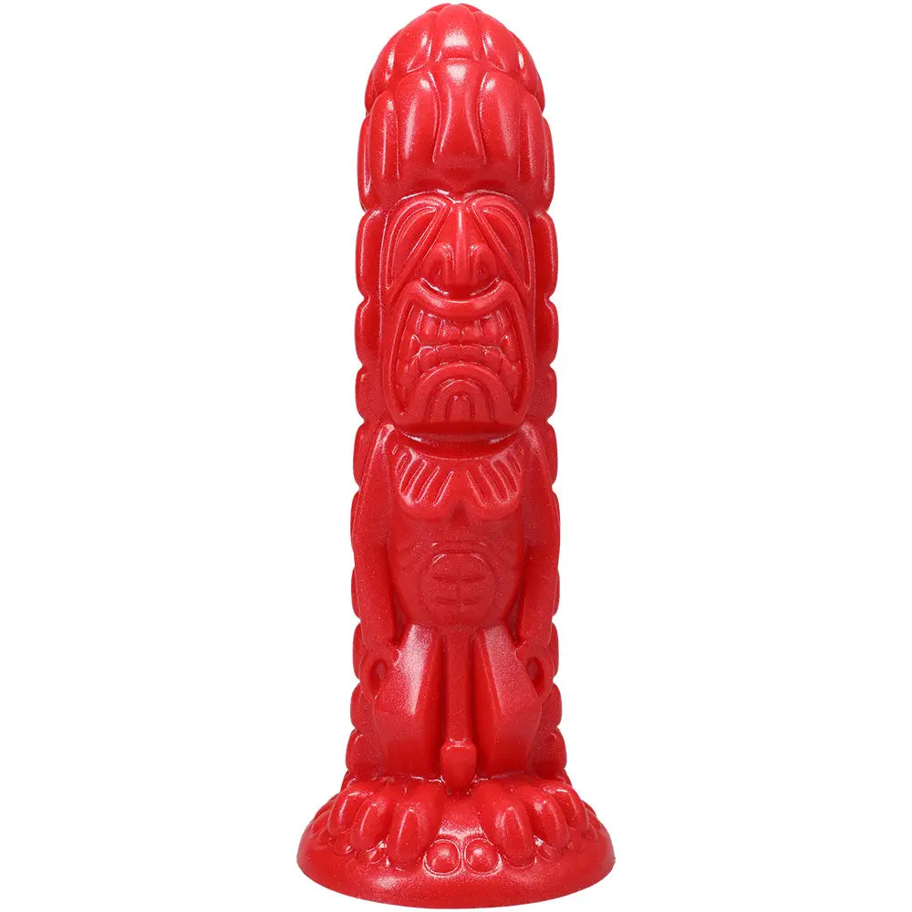 Doc Johnson® Pleasure Idols Ula’ Make Fire Idol Dildo Red