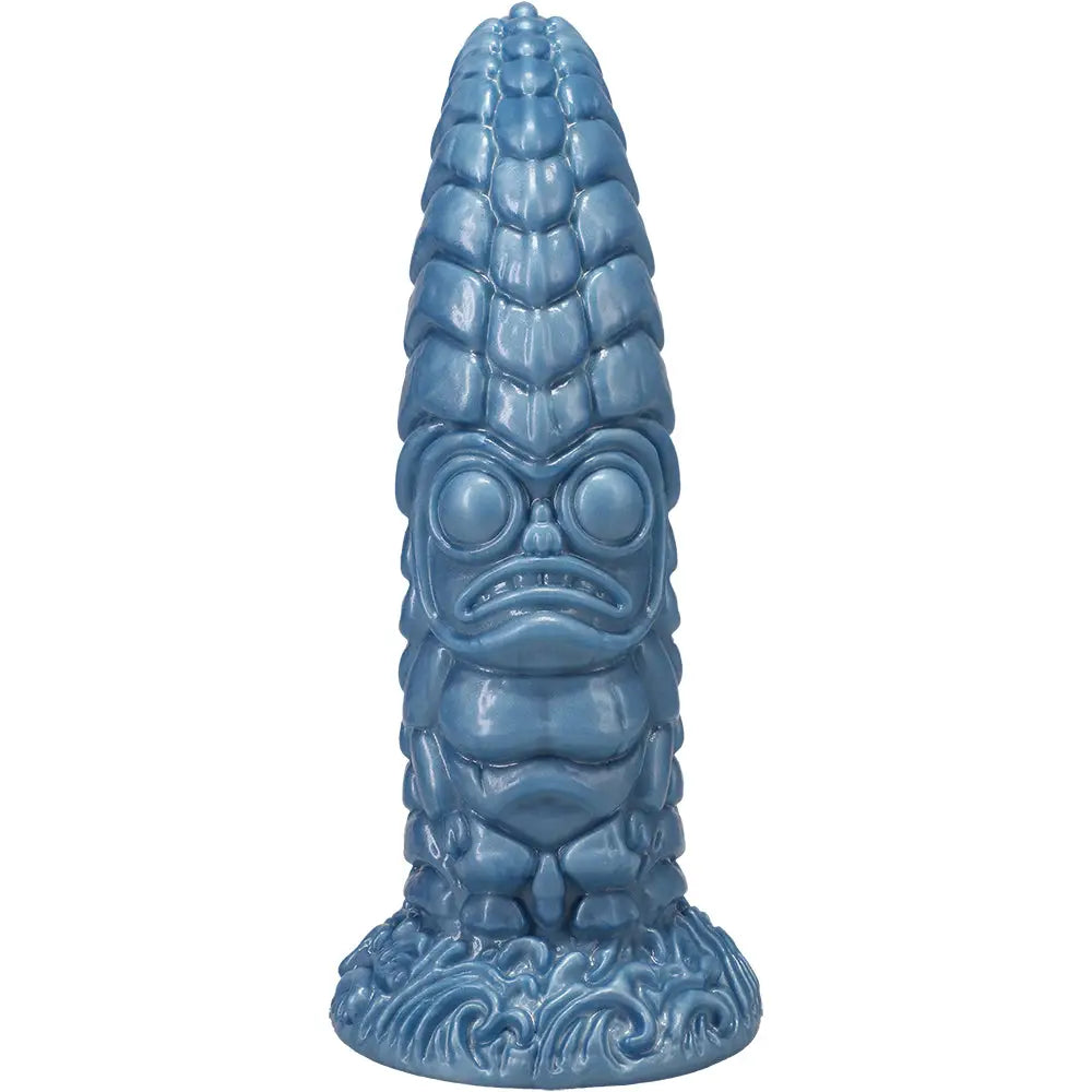 Doc Johnson® Pleasure Idols Wai Lealea Water Idol Dildo Slate Blue