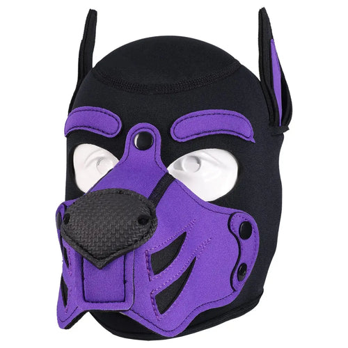 Doc Johnson® Merci Neoprene Puppy Hood | Detachable Muzzle One Size Fits Most
