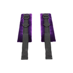 Doc Johnson® Merci Velvet Wrist Cuffs | Adjustable Restraints with Attachment Rings Purple