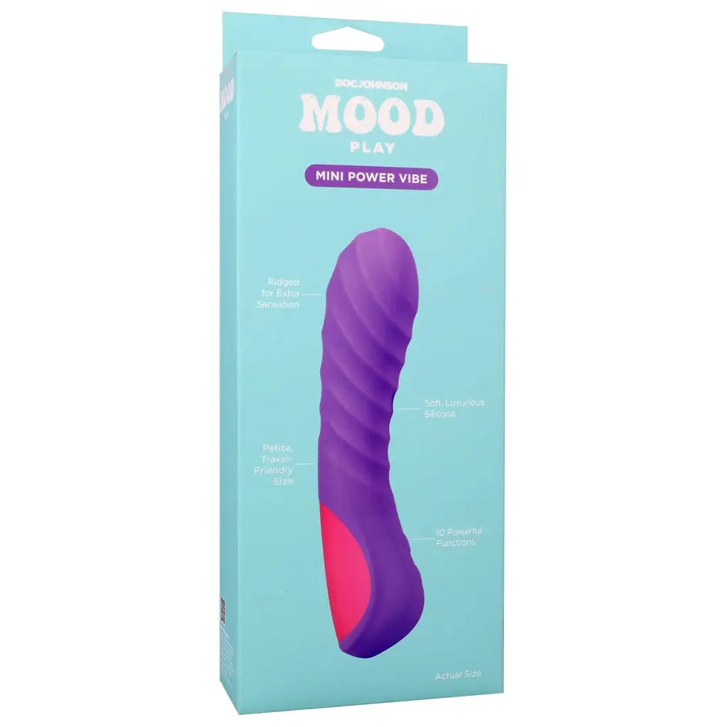 Doc Johnson® Mood Play Mini Power Vibrator | 10-Function Rechargeable
