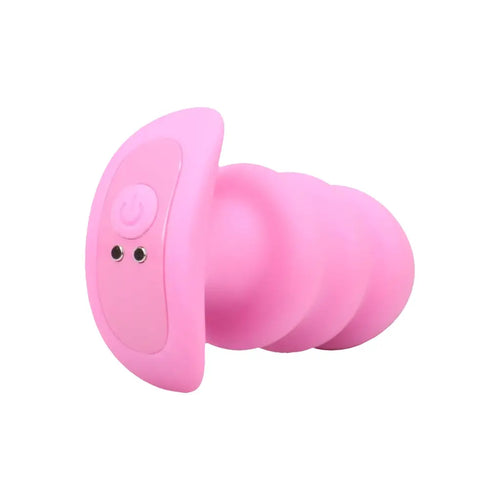 Doc Johnson® Mood Teaser Vibrating Micro Plug | 7-Function Rechargeable Butt Pink