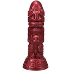 Doc Johnson® Pleasure Idols Lele Air Idol Vibrating Dildo with Remote Burgundy