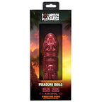 Doc Johnson® Pleasure Idols Lele Air Idol Vibrating Dildo with Remote Burgundy