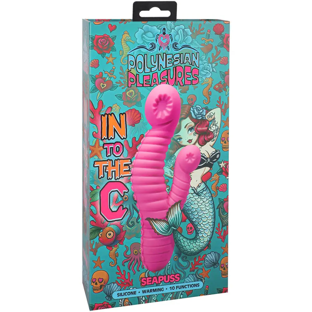 Doc Johnson® Polynesian Pleasures Into The C Seapuss Warming Vibrator Pink