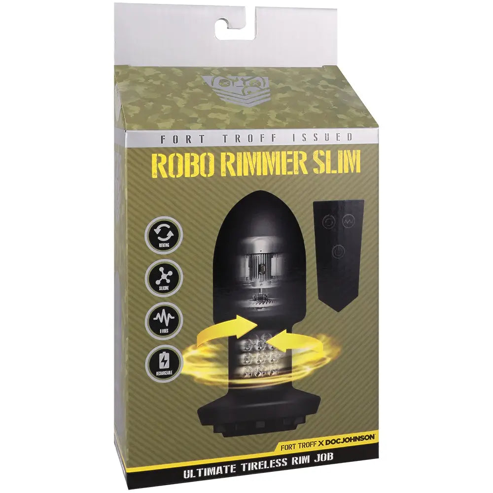Doc Johnson® Robo Rimmer Slim Vibrating Butt Plug with Wireless Remote