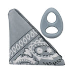 Doc Johnson® Rock Solid The Code Silicone C-Ring with Bandana Gray