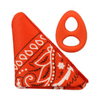 Doc Johnson® Rock Solid The Code Silicone C-Ring with Bandana Orange
