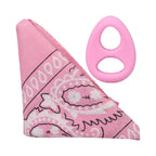 Doc Johnson® Rock Solid The Code Silicone C-Ring with Bandana Pink