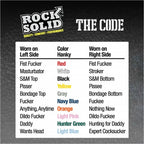 Doc Johnson® Rock Solid The Code Silicone C-Ring with Bandana