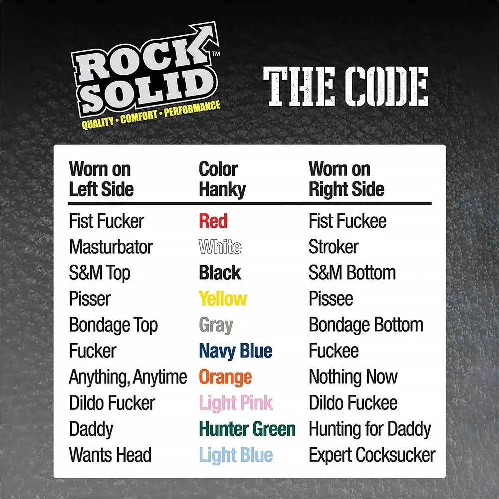 Doc Johnson® Rock Solid The Code Silicone C-Ring with Bandana
