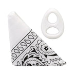 Doc Johnson® Rock Solid The Code Silicone C-Ring with Bandana White