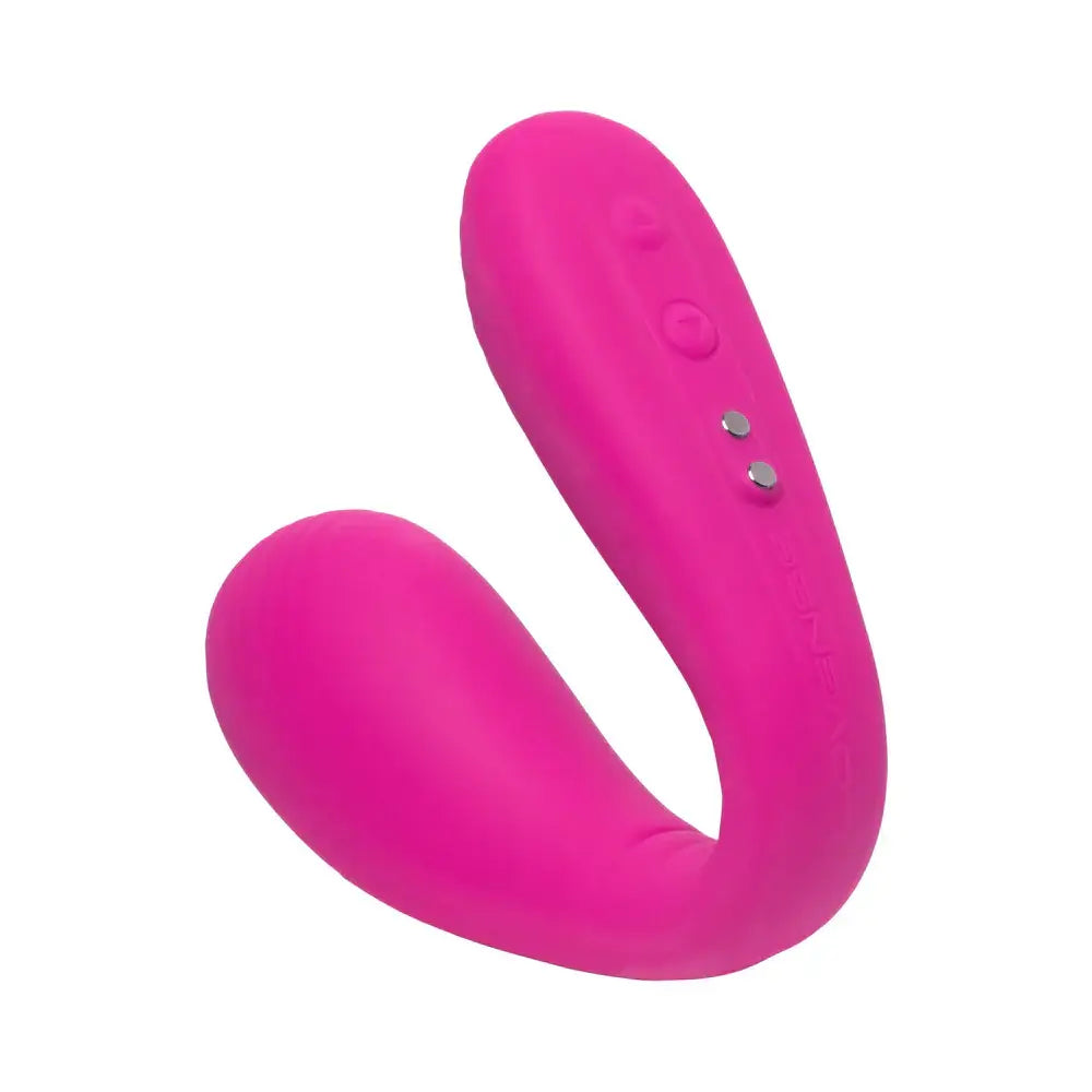 Hot Pink Dolce Bluetooth Adjustable Dual Vibrator
