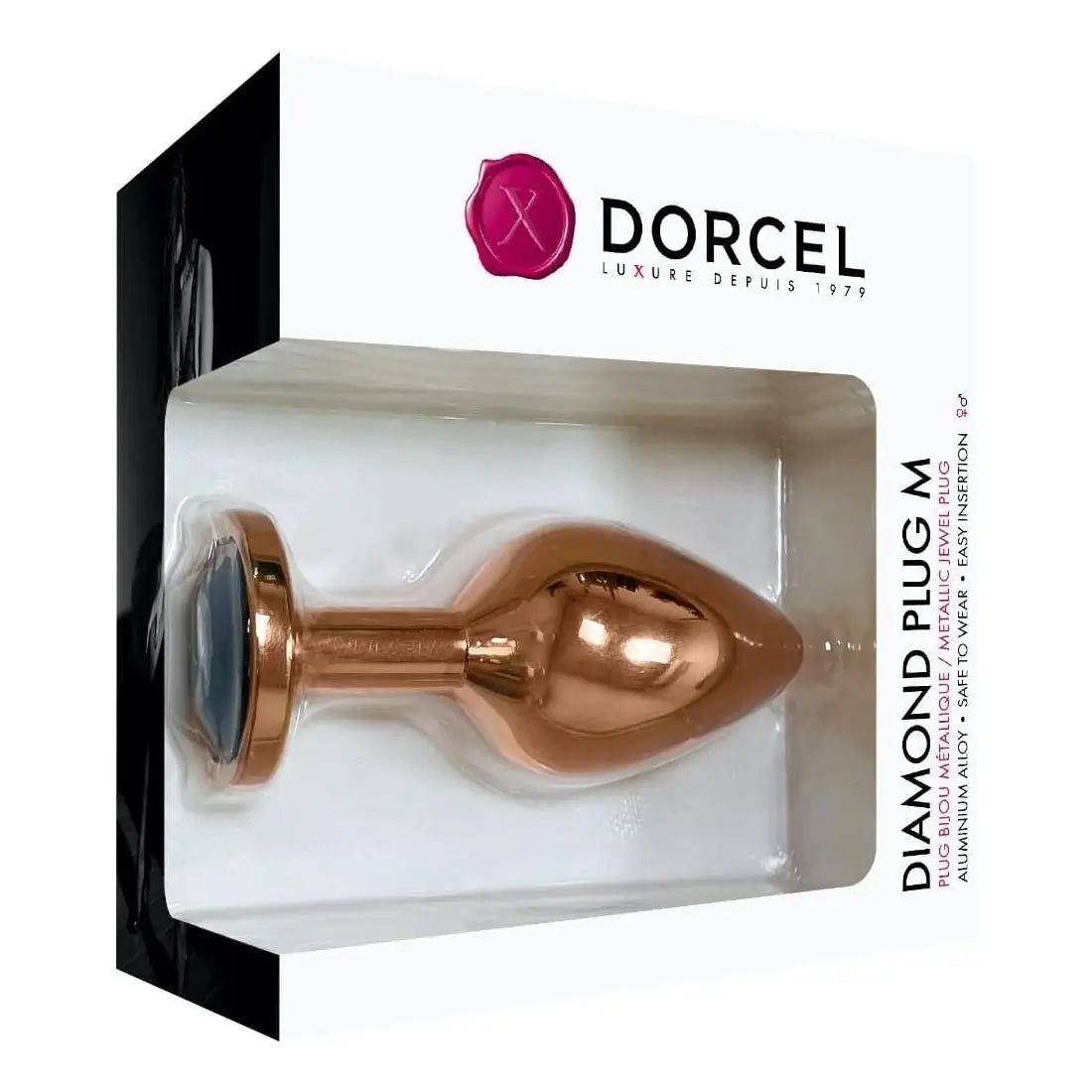 Dorcel Aluminum Bejeweled Diamond Plug - Medium - Butt