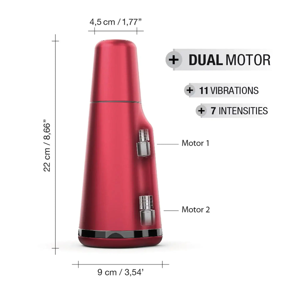 Dorcel Deep Sense Vibrating Masturbator - Red