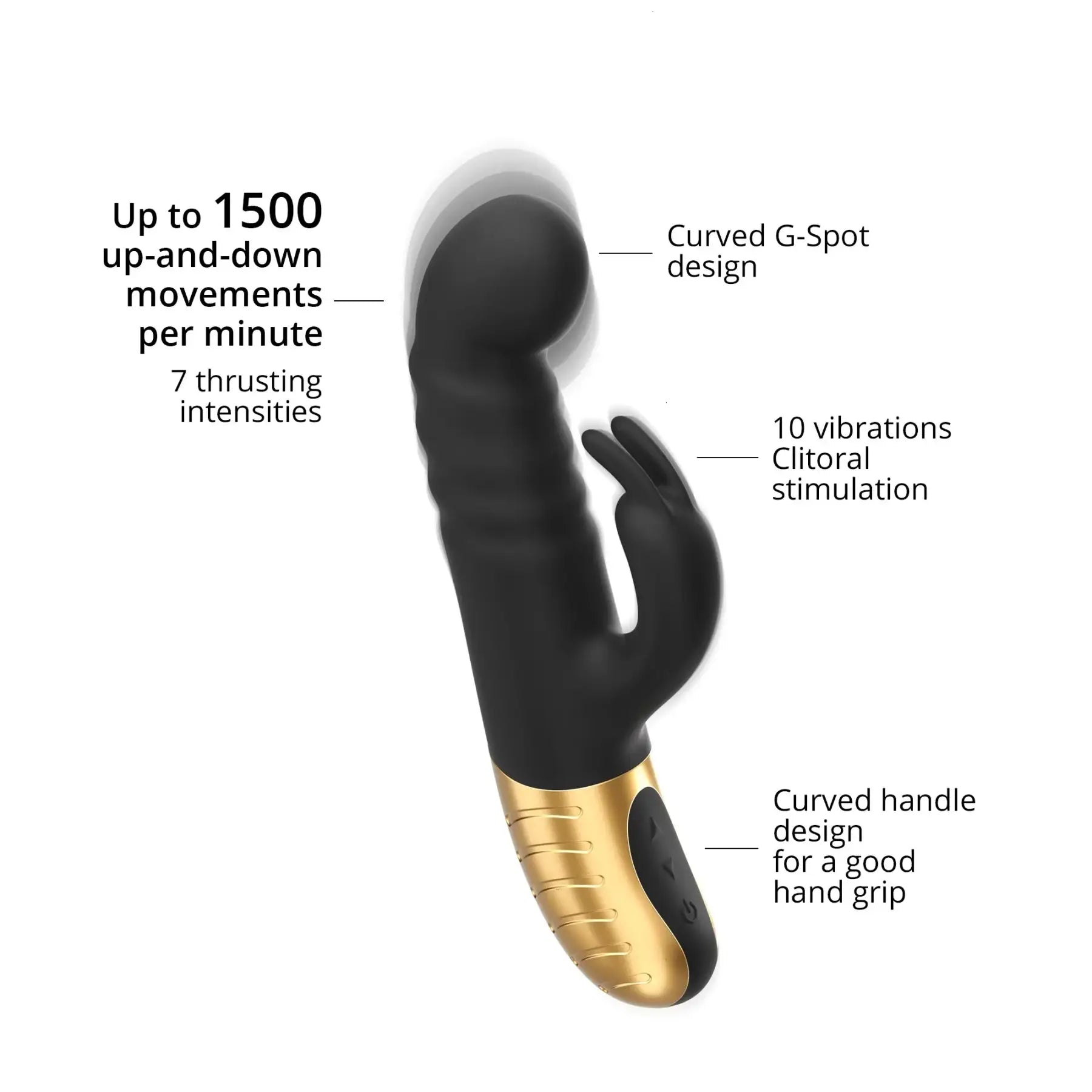 Dorcel G-Stormer Thrusting G-Spot Rabbit Vibrator