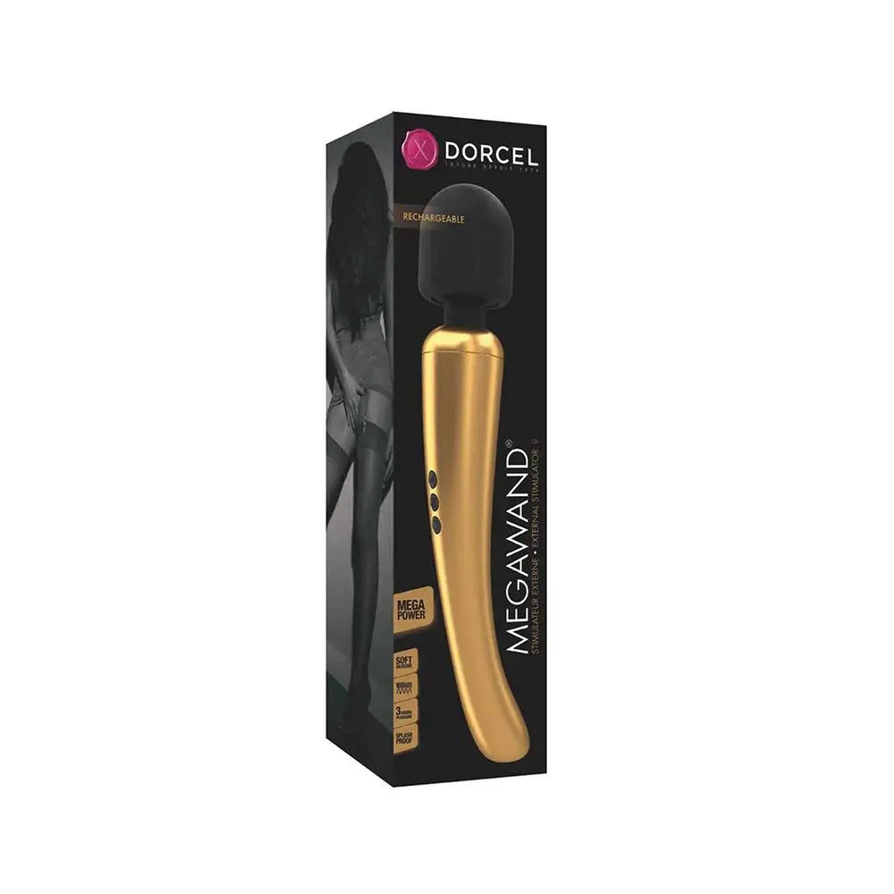 Dorcel Megawand Rechargeable Wand Vibrator - Gold