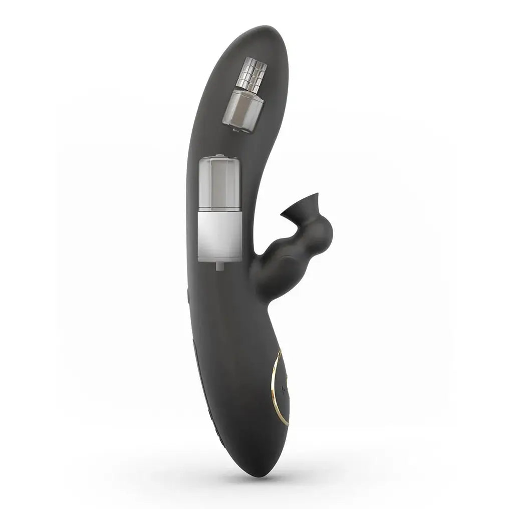 Dorcel Sucking Divine Rabbit Vibrator - Black