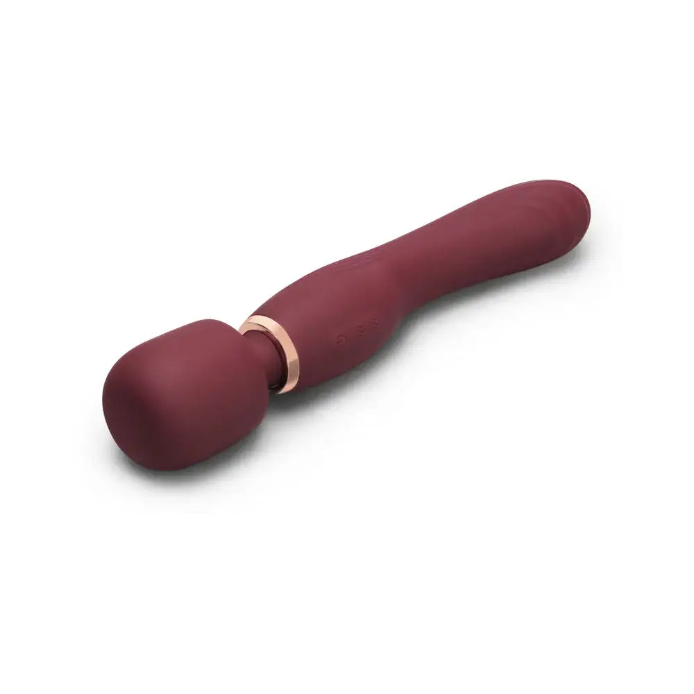 Burgundy Double-Ended Flat Top Fusion G Petite Wand Vibrator