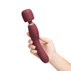 Burgundy Double-Ended Flat Top Fusion G Petite Wand Vibrator