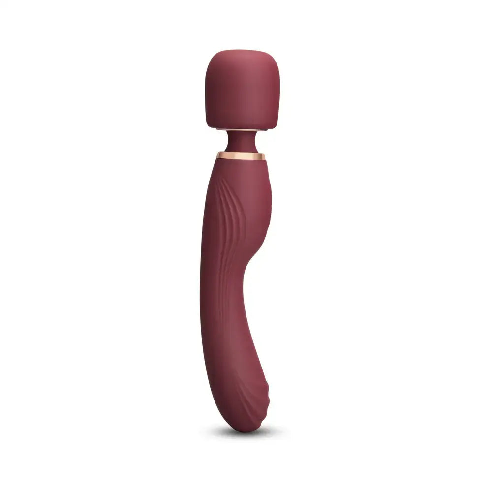 Burgundy Double-Ended Flat Top Fusion G Petite Wand Vibrator