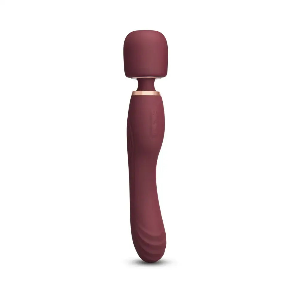 Burgundy Double-Ended Flat Top Fusion G Petite Wand Vibrator