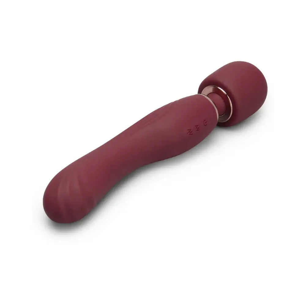 Burgundy Double-Ended Flat Top Fusion G Petite Wand Vibrator