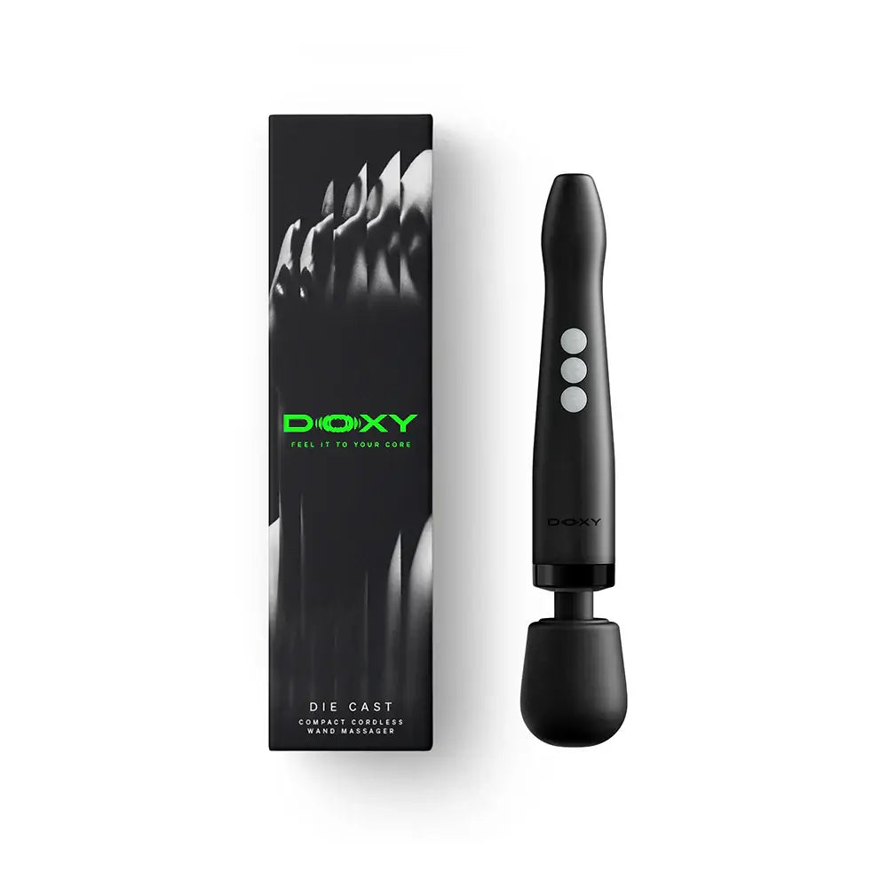 Doxy Die Cast Compact Cordless Wand 2.0 – Navy & Black