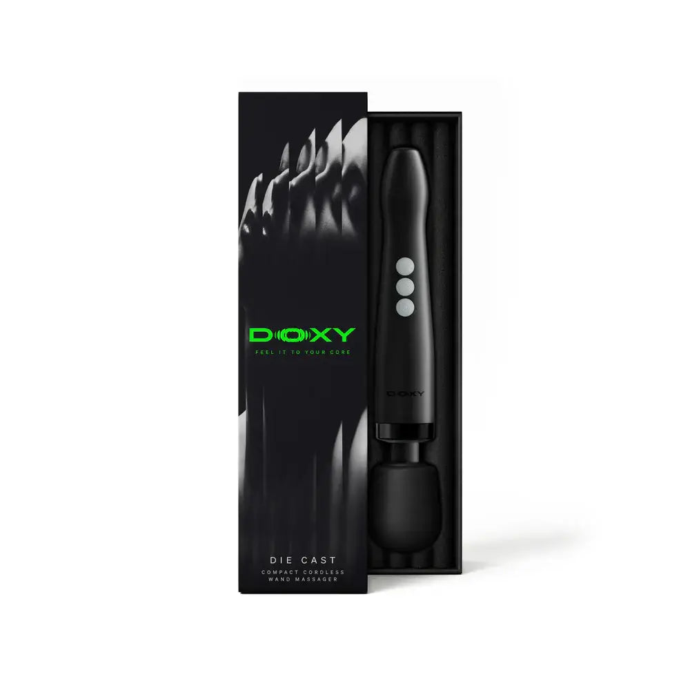 Doxy Die Cast Compact Cordless Wand 2.0 – Navy & Black